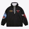 Mitchell-Ness-Black-Chicago-Bulls-Team-2.0-Anorak-Quarter-Zip-Windbreaker-Jacket-100x100