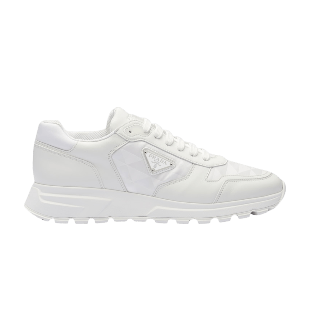 Кроссовки Prada Leather and Re-Nylon 'White'