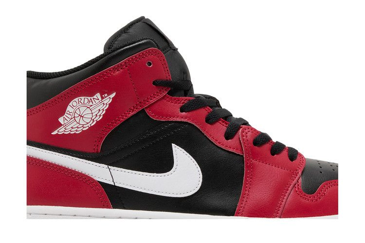 Кроссовки Air Jordan 1 Mid 'Gym Red Black White'