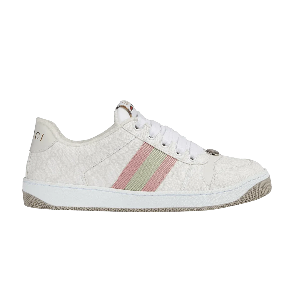 Кроссовки Gucci Wmns Screener Sneaker 'GG Monogram - White Pink'