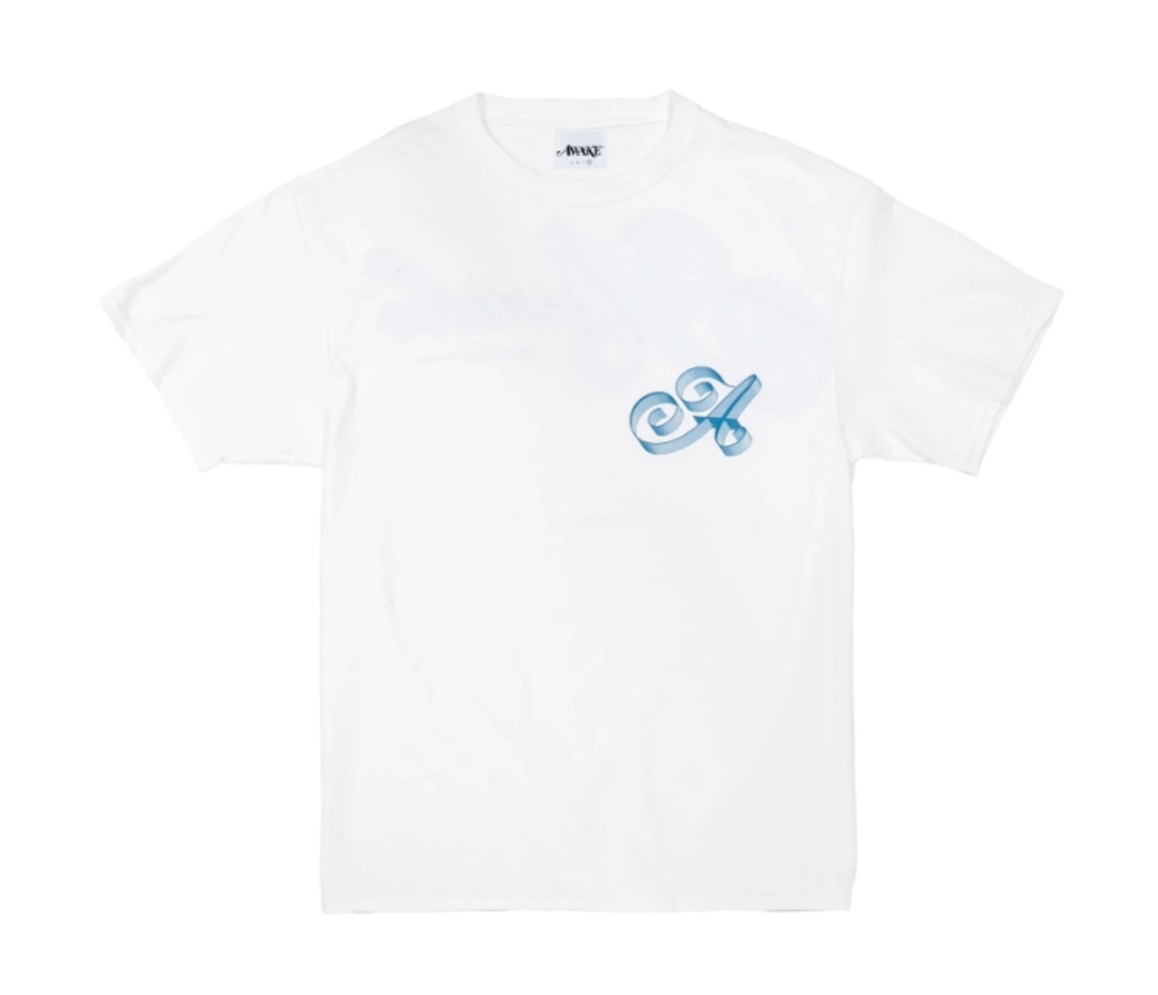 Футболка Awake Ribbon Script Logo Tee White