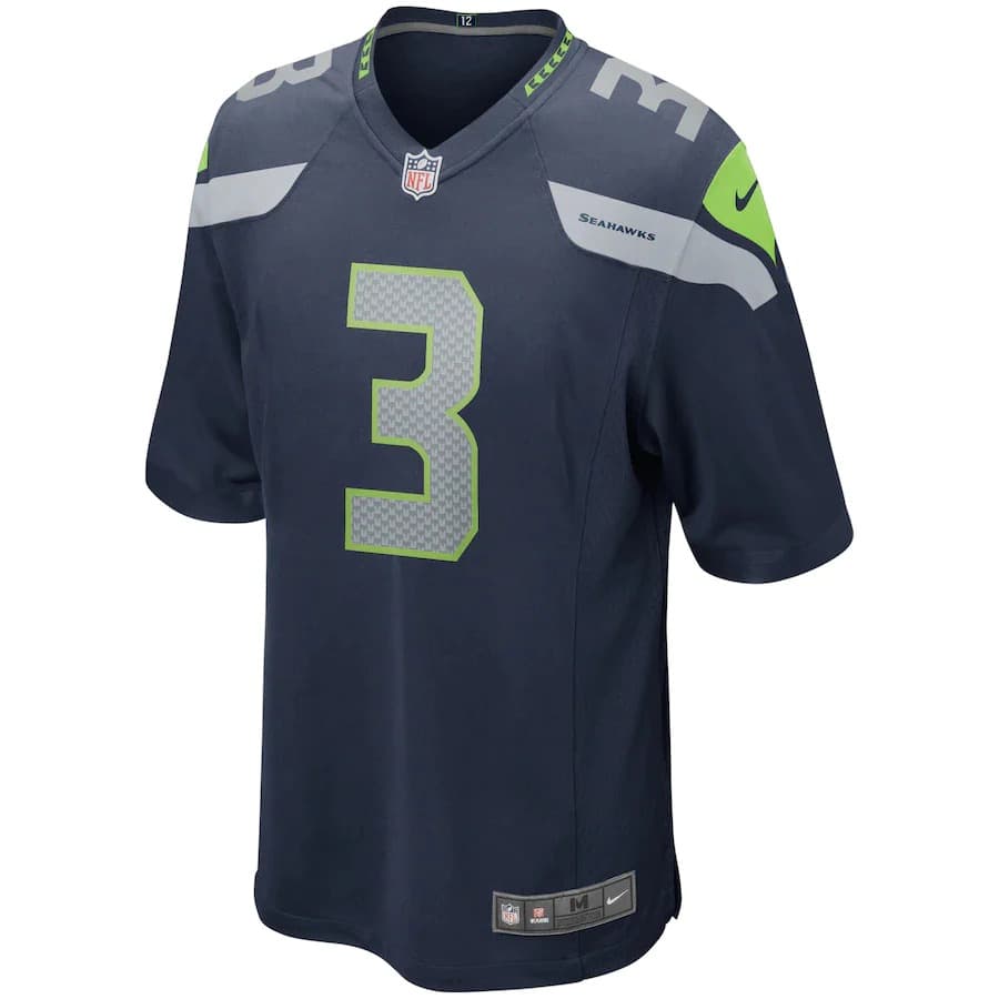Футболка Nike Russell Wilson Seattle Seahawks Home NFL Game Jersey