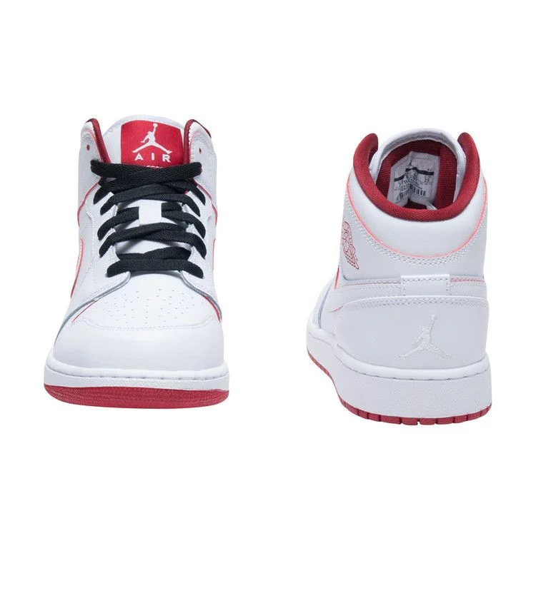 Krossovki-Air-Jordan-1-Retro-Mid-GS-White-Gym-Red-2