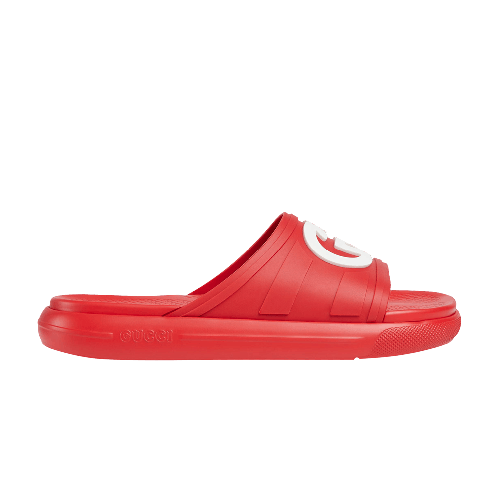 Кроссовки Gucci Slide 'Interlocking G - Maple Red'