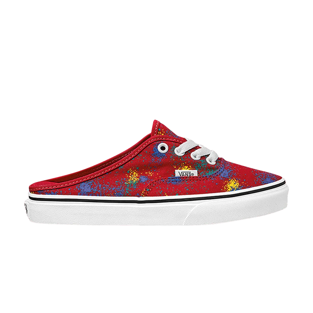 Vans-Authentic-Mule-Overspray-Racing-Red