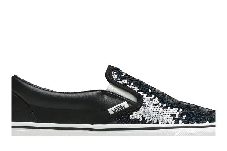 Vans Wmns Classic Slip-On 'Flipping Sequins - Black Checkerboard'