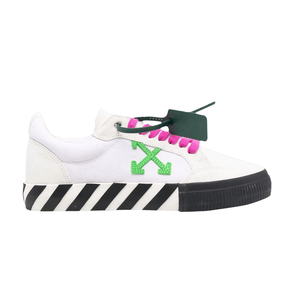 Кроссовки Off-White Vulc Sneaker 'White Green Fuchsia'