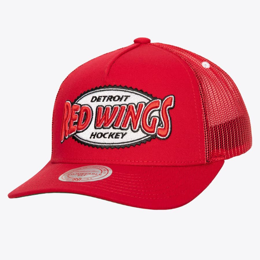 Mitchell-Ness-Red-Detroit-Red-Wings-Team-Seal-Trucker-Adjustable-Hat