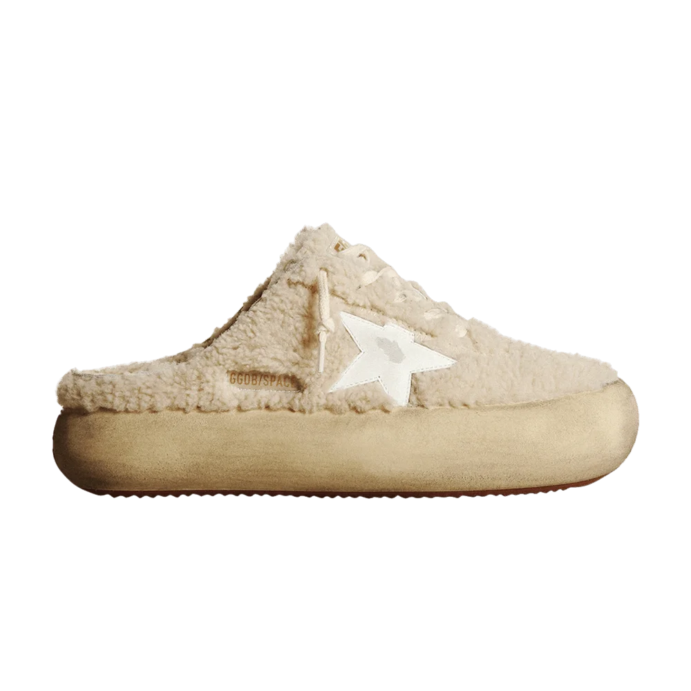 Кроссовки Golden Goose Wmns Space Star Sabot 'Beige Shearling'