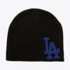 Mitchell-Ness-Black-Los-Angeles-Dodgers-Varsity-Patch-Knit-Beanie-100x100