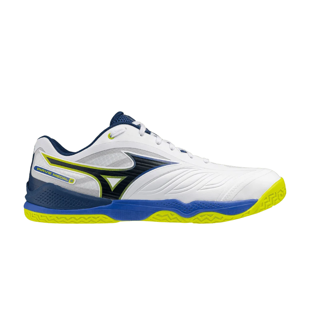Кроссовки Mizuno Wave Medal 8 White 'Blue Lime'