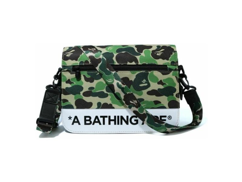 Сумка через плечо BAPE ABC Camo Double Strap Bag Green