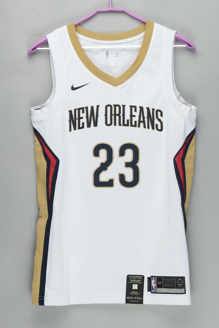 Баскетбольная джерси 2017-18 Anthony Davis Pelicans #23 Association White