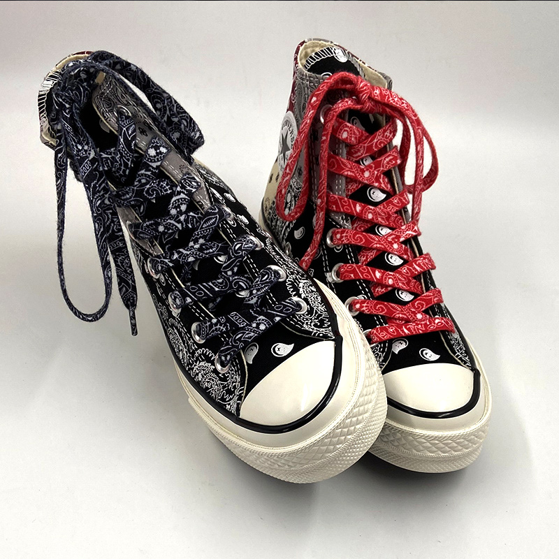 Шнурки Gorilla Guard Paisely Converse Black-Red Laces