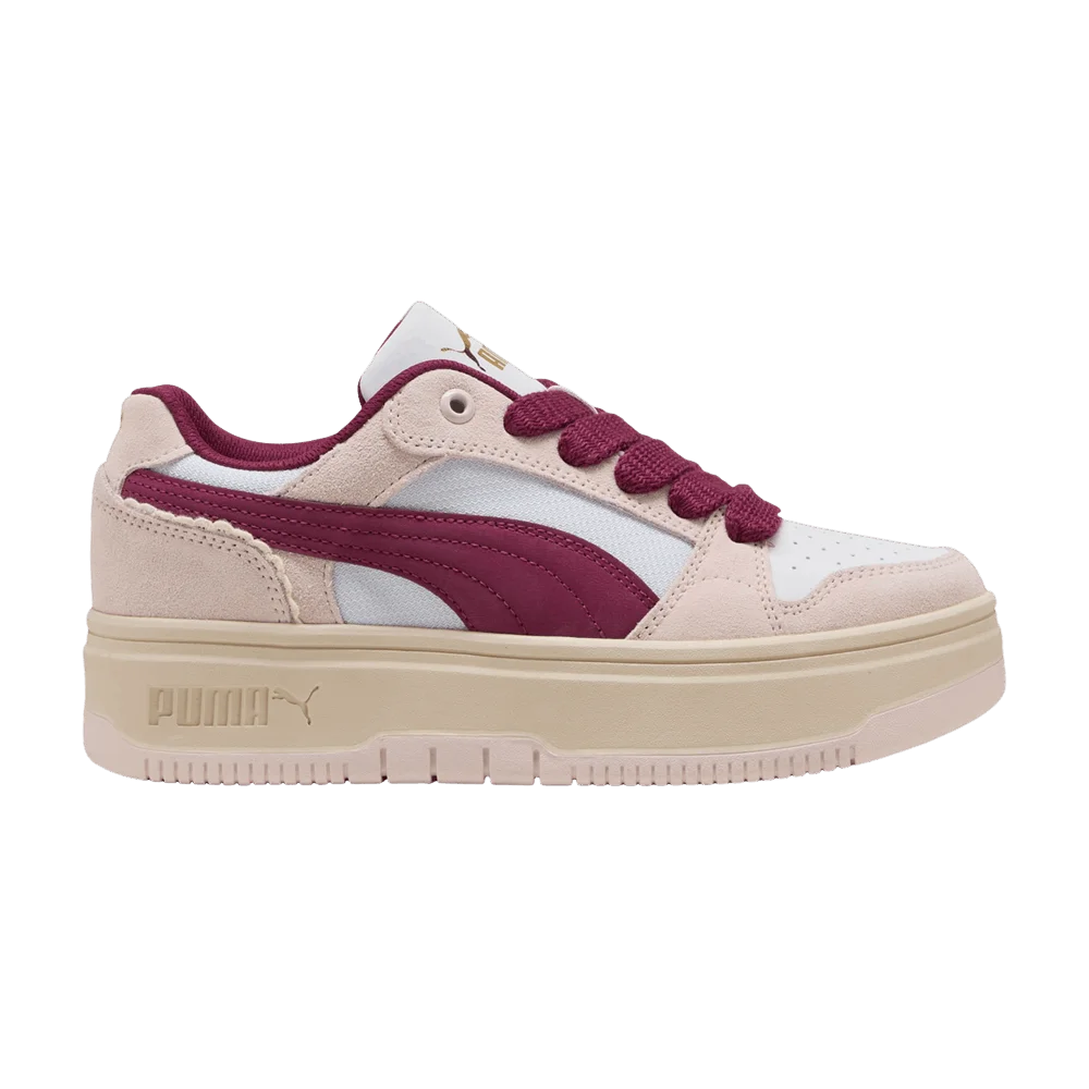 Krossovki-Puma-Wmns-Rebound-Femme-Low-Memoires-White-Pink