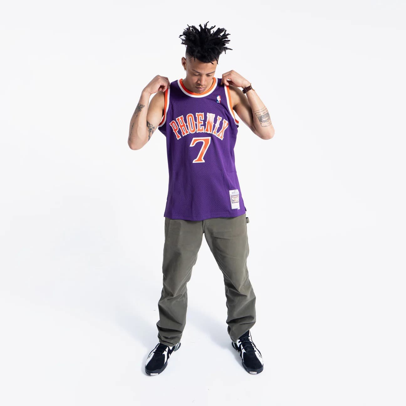 1989-90-Phoenix-Suns-Kevin-Johnson-7-Swingman-Hardwood-Classics-Purple-Jersey-4