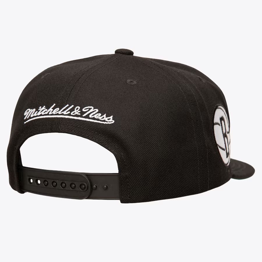 Mitchell-Ness-Black-Brooklyn-Nets-Double-Up-Snapback-Hat-1