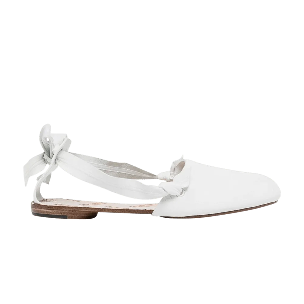 Кроссовки Maison Margiela Wmns Tabi Strapped Ballet Flat 'White'
