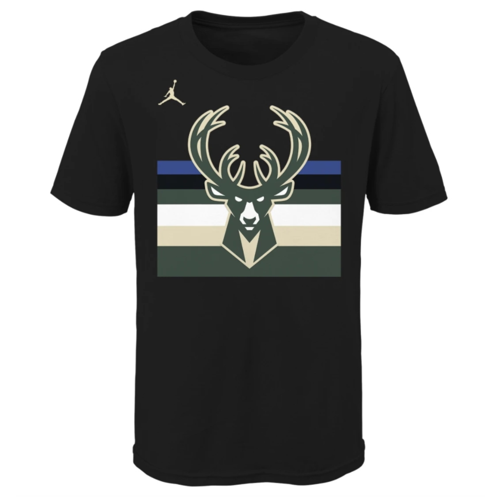 Баскетбольная футболка Nike Milwaukee Bucks Essential Statement Edition Wordmark Youth Dri-Fit NBA T-Shirt