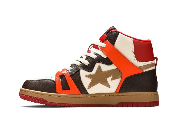 Кроссовки Bape Sta 93 HI 'Red Orange Light Sand'
