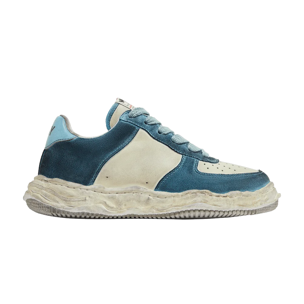 Krossovki-Maison-Mihara-Yasuhiro-Wayne-OG-Sole-Distressed-Leather-Low-Blue-White