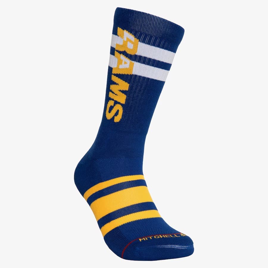 Спортивные носки Mitchell & Ness Los Angeles Rams Lateral Crew Socks