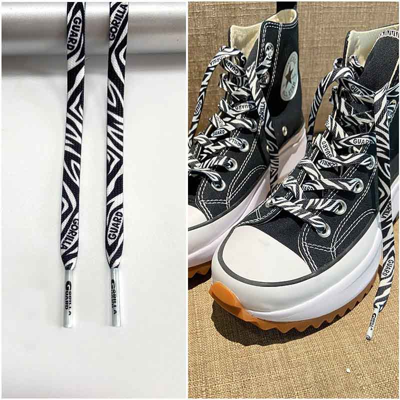 Шнурки Gorilla Guard Converse Run Star Hike Zebra Laces