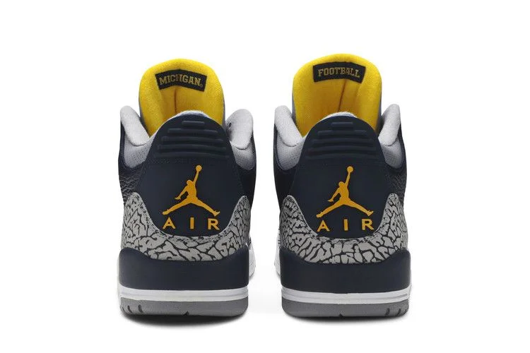 Кроссовки Air Jordan 3 Retro 'Michigan Wolverines' PE