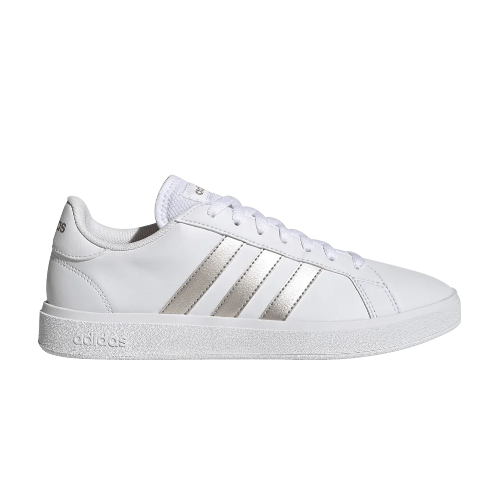 Krossovki-Adidas-Wmns-Grand-Court-Base-2.0-White-Platinum-Metallic