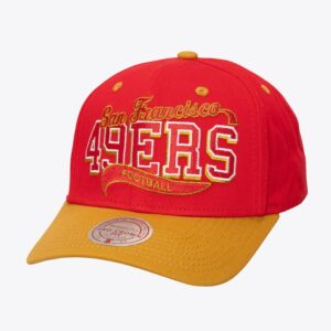 Mitchell-Ness-Scarlet-San-Francisco-49ers-Block-Sweep-Pro-Adjustable-Hat-300x300