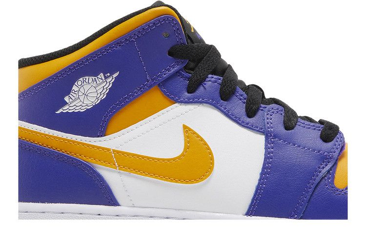 Кроссовки Air Jordan 1 Mid GS 'Lakers'