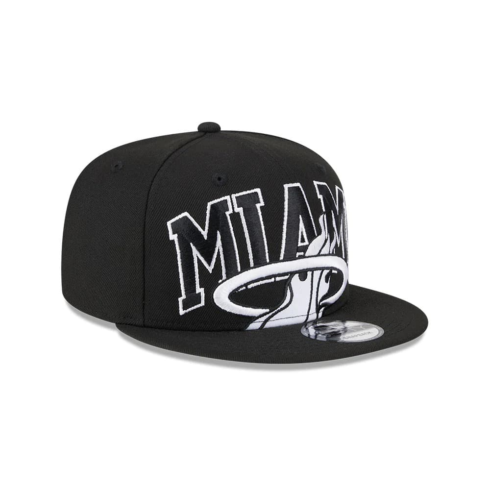 Бейсболка New Era Miami Heat 2024 Tip Off Black 9FIFTY NBA Snapback Hat