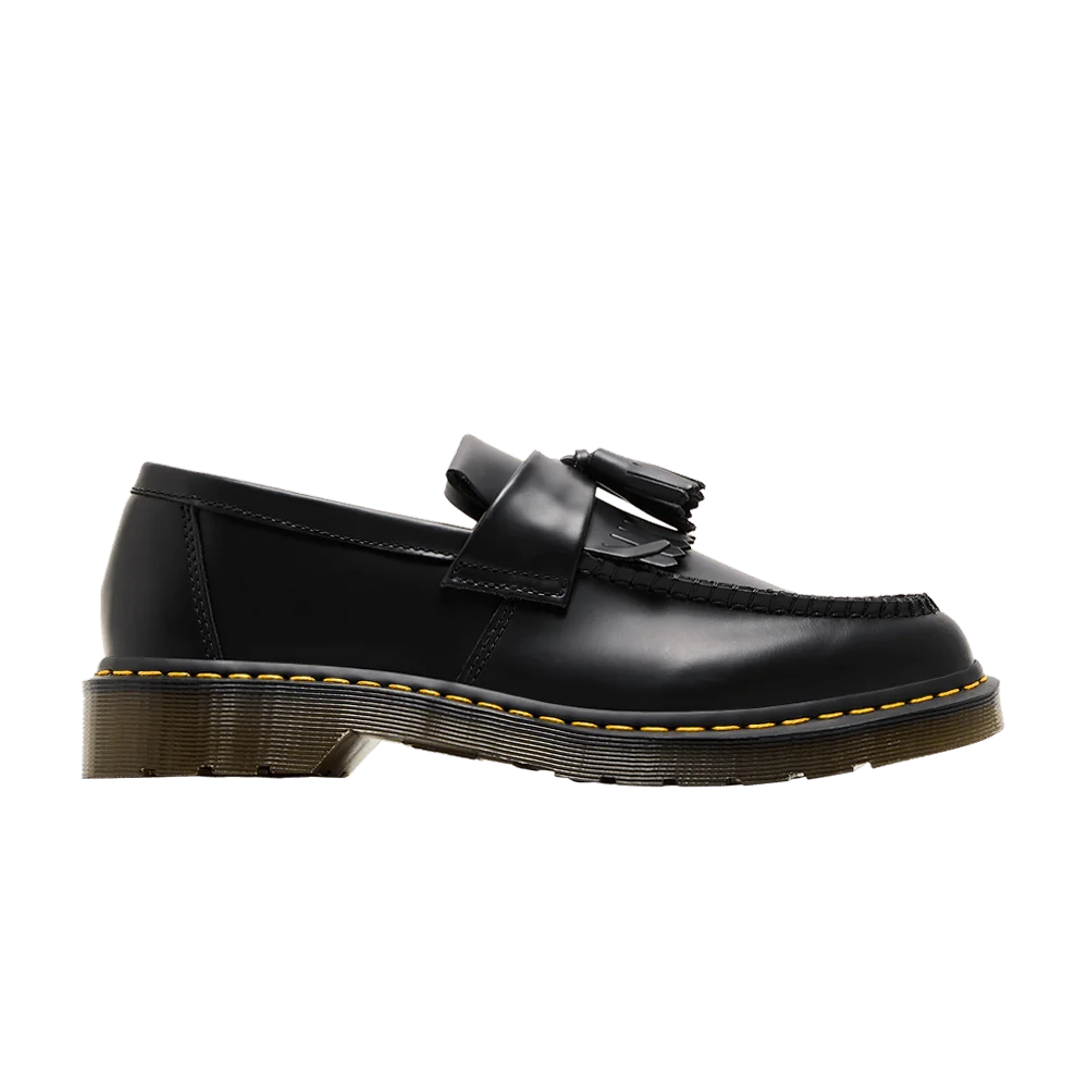 Krossovki-Dr.-Martens-Adrian-Yellow-Stitch-Leather-Tassel-Loafer-Black