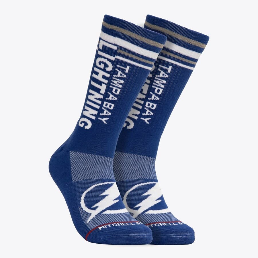 Спортивные носки Mitchell & Ness Tampa Bay Lightning Power Play Crew Socks