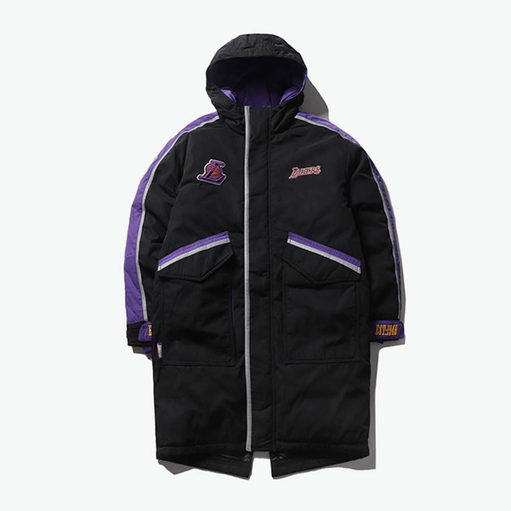 Пуховик 2020 Los Angeles Lakers Black Down Jacket Unisex