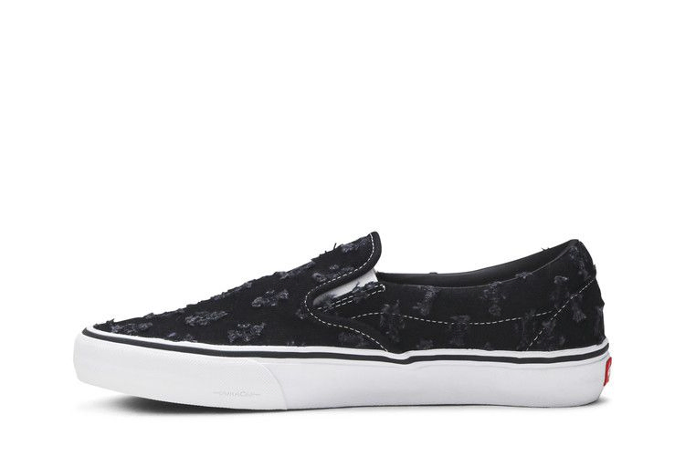 Кроссовки Supreme x Vans Slip-On 'Black Hole Punch Denim'
