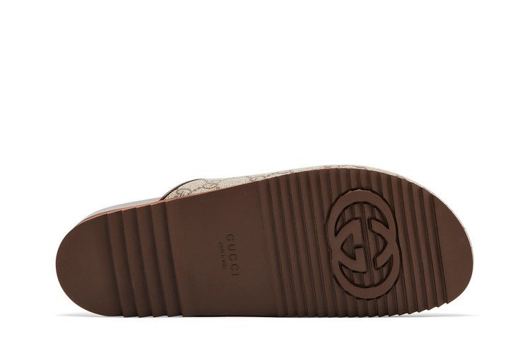 Кроссовки Gucci Wmns Horsebit Slipper 'GG Supreme - Beige'