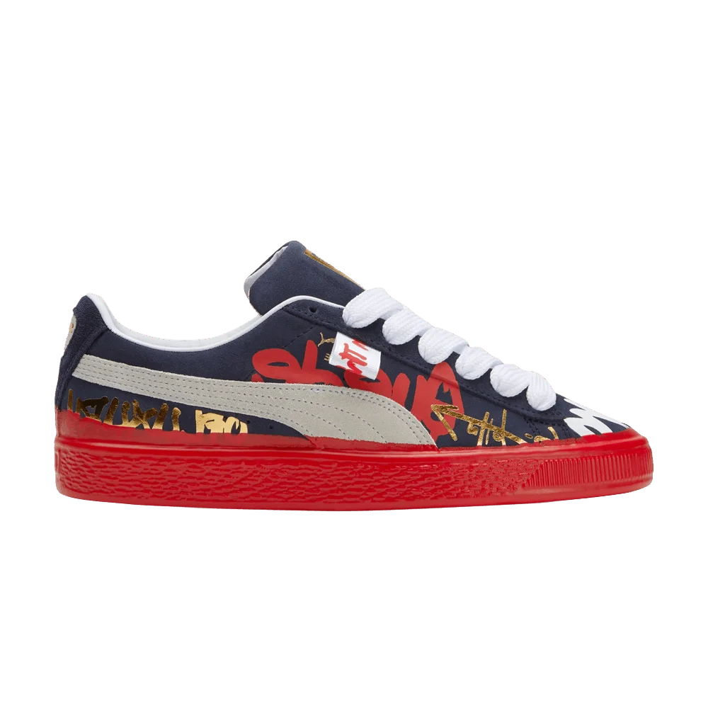 Krossovki-G-Tag-x-Puma-Suede-Alexander-John-Design-Peacoat