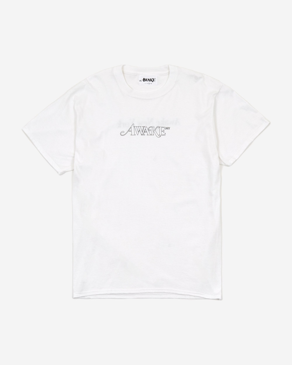 Awake-Classic-Outline-Logo-T-shirt-White