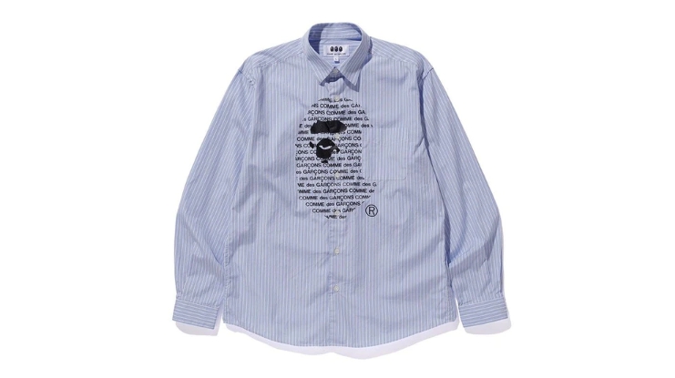 BAPE x Comme des Garcons Shirt Blue Black