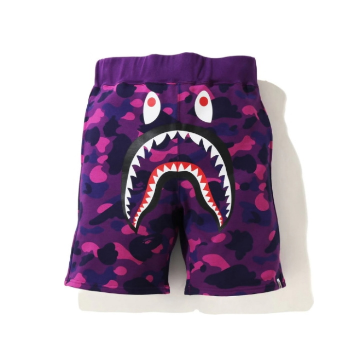 Спортивные шорты BAPE Color Camo Shark Sweat Shorts (SS21) Purple