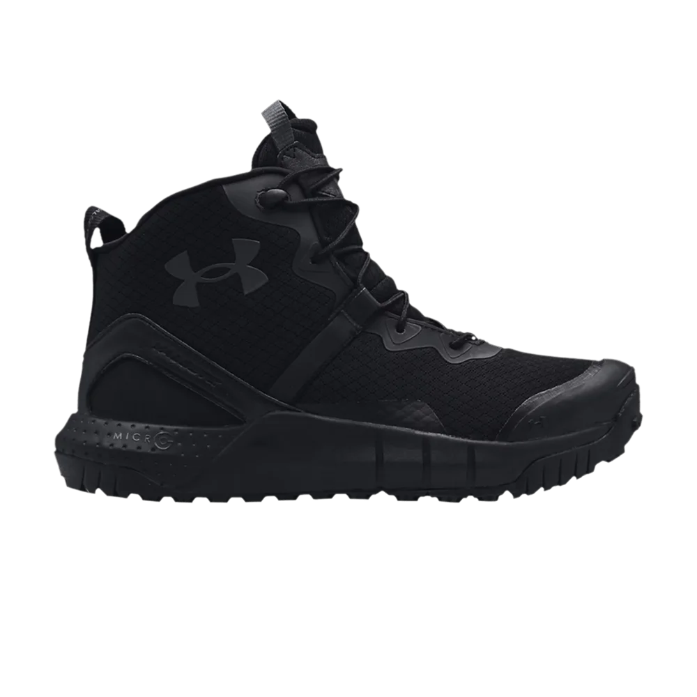 Кроссовки Under Armour Micro G Valsetz Mid 2E Wide 'Black Jet Grey'