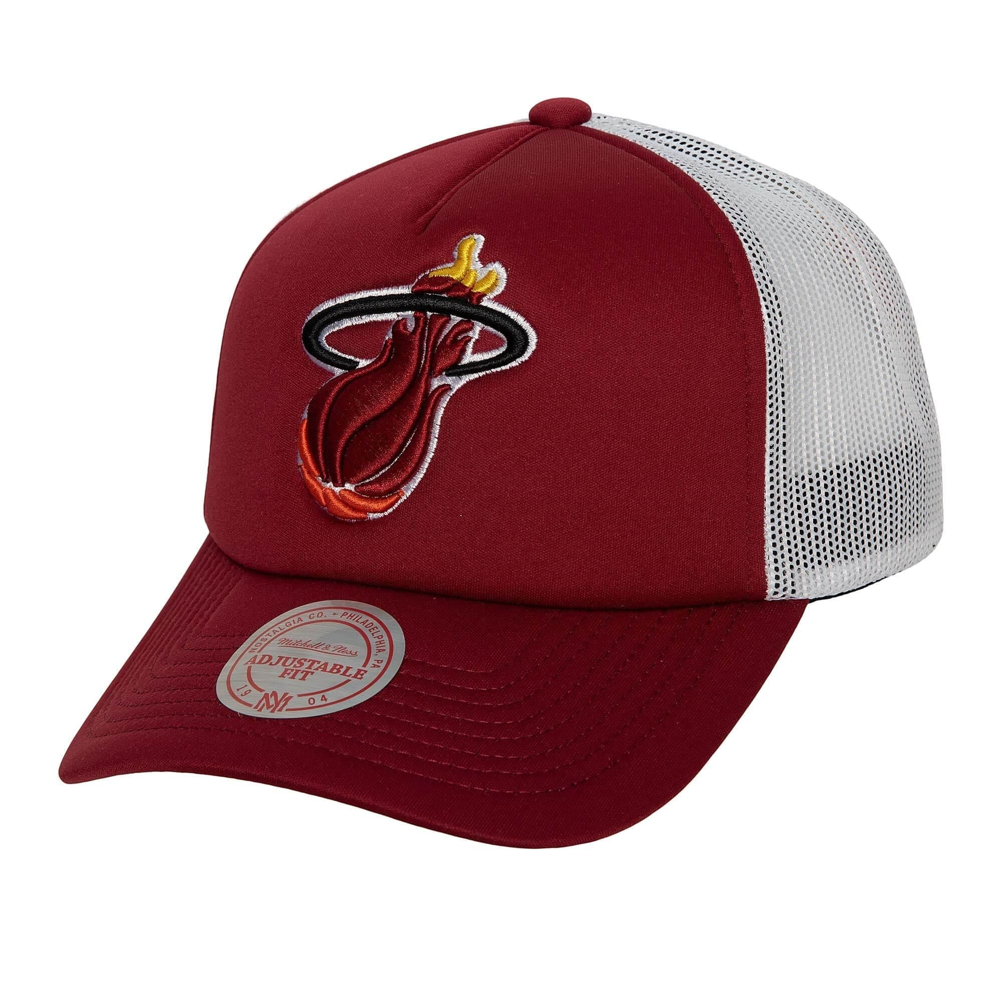 Бейсболка Mitchell & Ness Off The Backboard Trucker Snapback HWC Miami Heat Hat