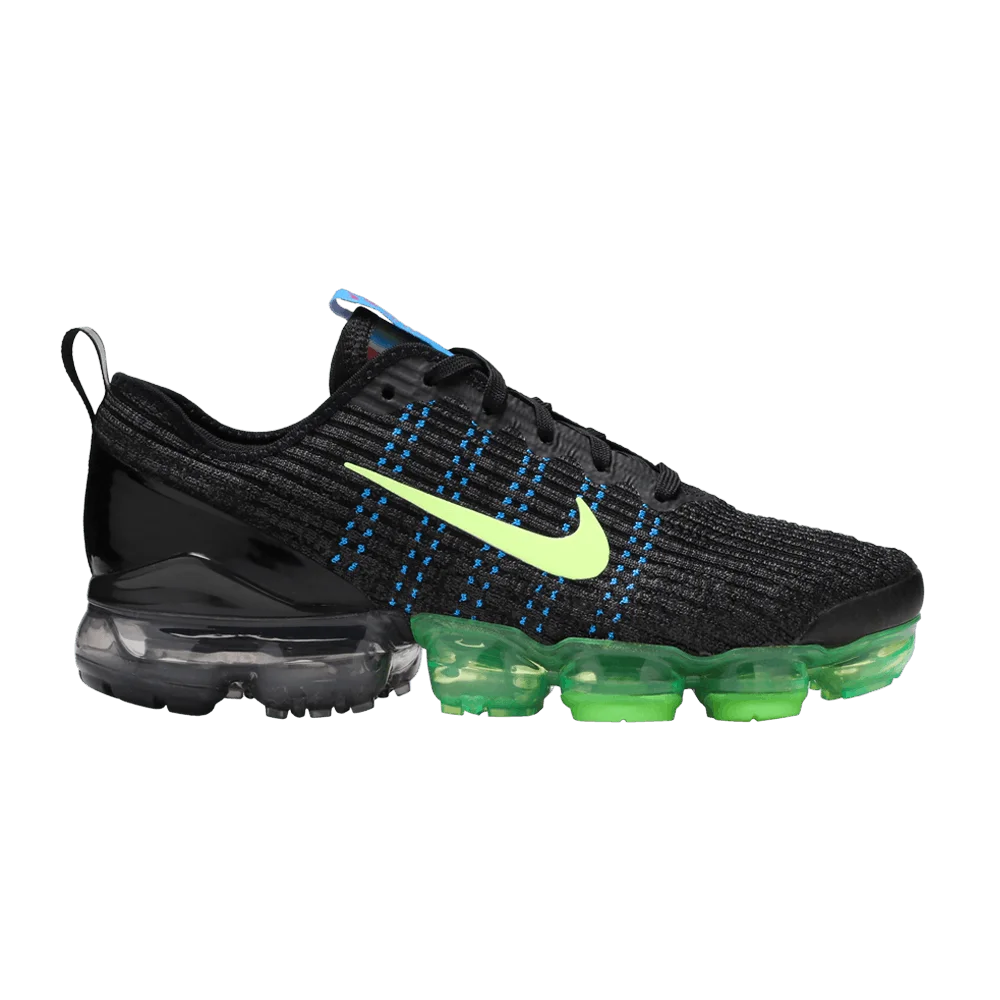 Krossovki-Nike-Air-VaporMax-Flyknit-3-GS-Black-Ghost-Green