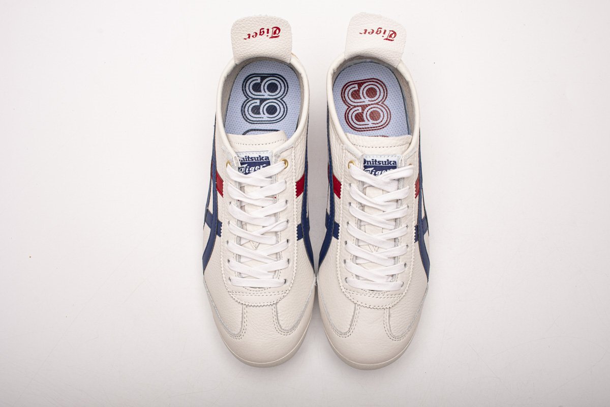 Кроссовки ASICS Mexico 66 White Blue Red Metallic Gold