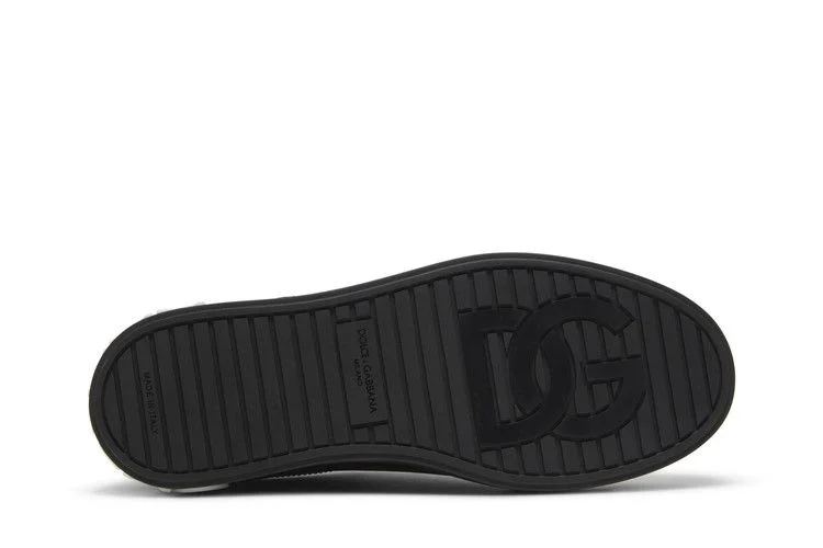 Кроссовки Dolce & Gabbana Portofino Low 'DG Logo Print - Black White'