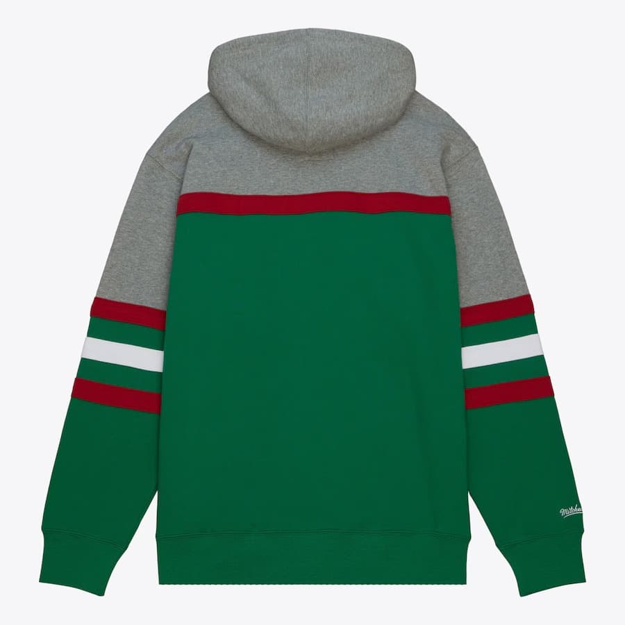 Худи Mitchell & Ness Green Milwaukee Bucks Head Coach Pullover Hoodie