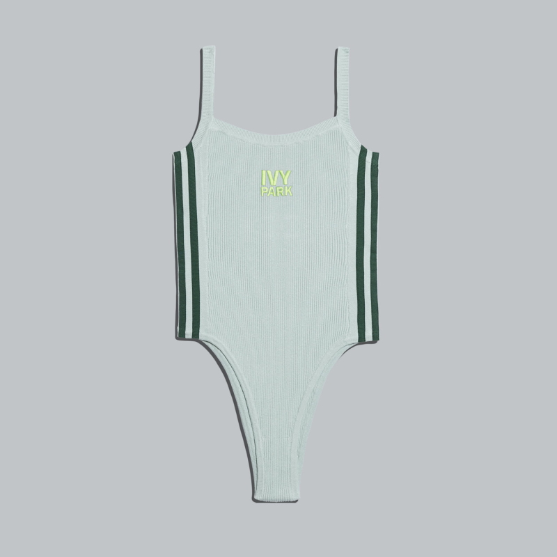 Боди adidas Ivy Park Knit Tank Bodysuit Green Tint