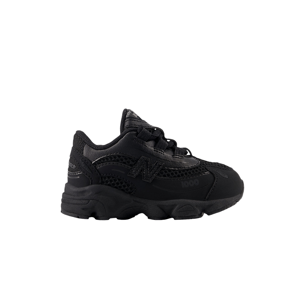 Кроссовки New Balance 1000 Bungee Lace Toddler 'Triple Black'
