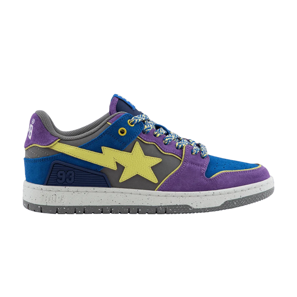 Krossovki-BAPE-Sk8-Sta-1-Purple-Blue-Yellow
